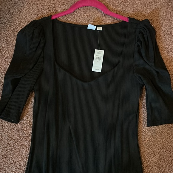 GAP PUFF SLEEVE MIDI DRESS - Picture 4 of 6